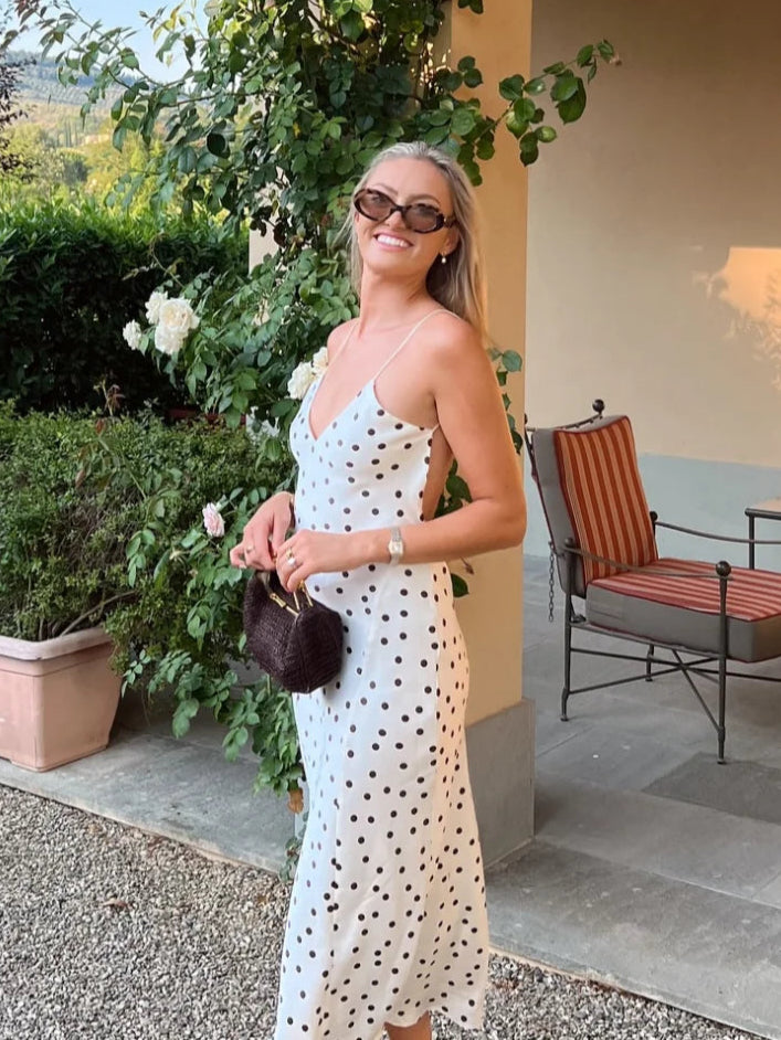 Lunarie Polka Chic Dress: Timeless Elegance with a Bohemian Touch for Summer 2025