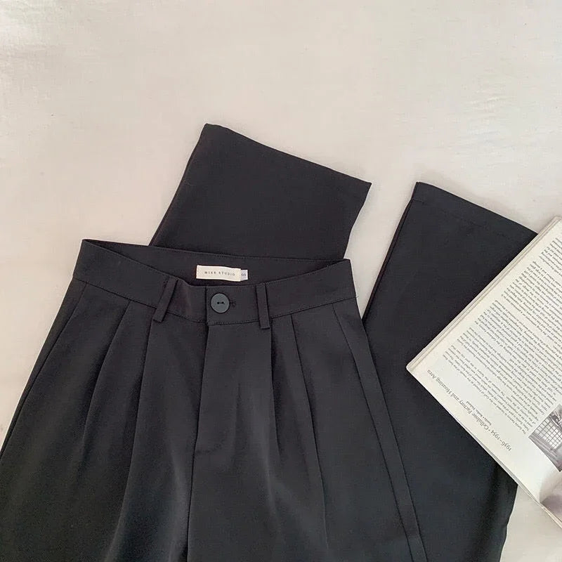 Lunarie Office Straight Pants: Casual Elegance with Timeless Sophistication