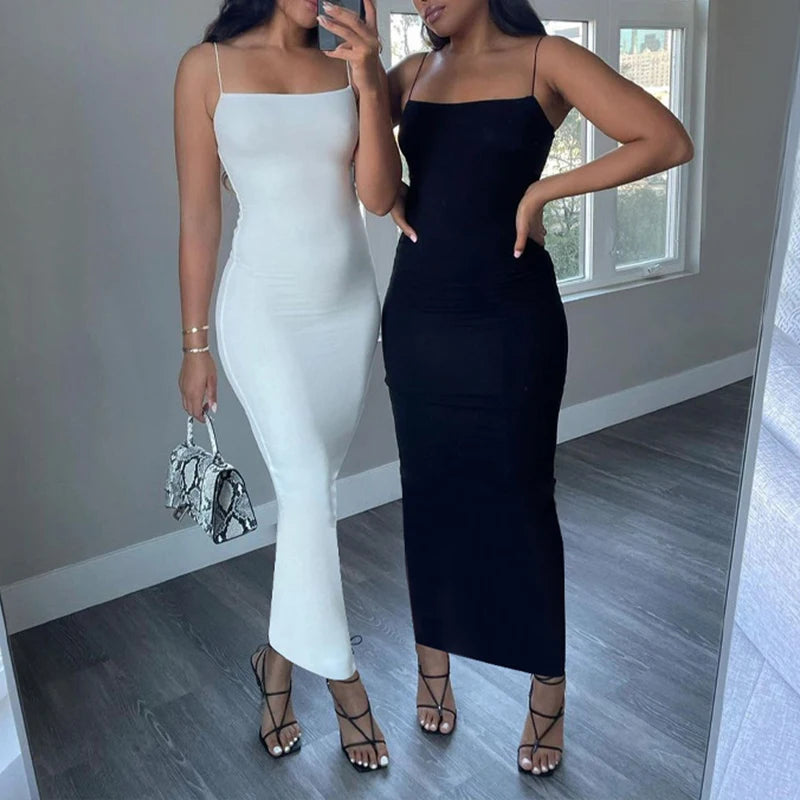 Lunarie Noir Sheath Dress: Sexy Urban Elegance for Summer Nights
