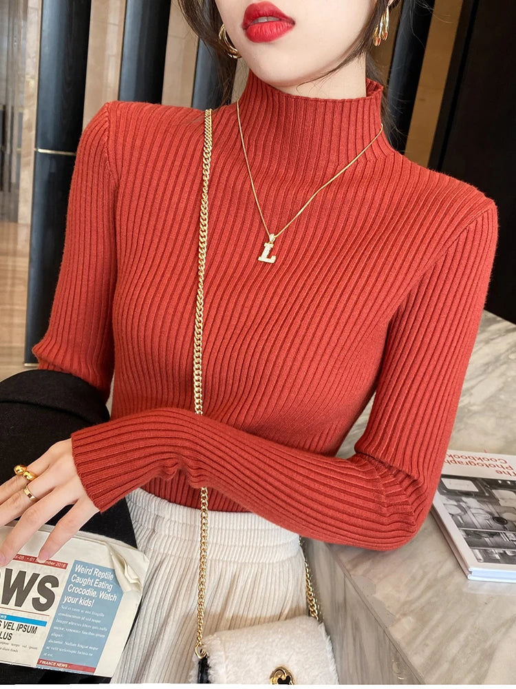 Lunarie Pure Knit Sweater: Minimalist Elegance and Premium Comfort