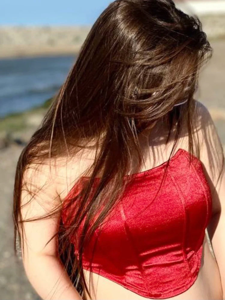 Lunarie Velvet Corset Top: Seductive Off-Shoulder Elegance for Glamorous Nights