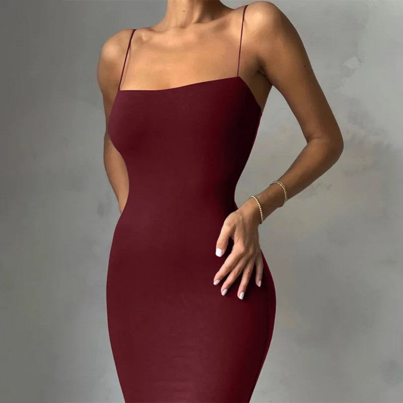 Lunarie Noir Sheath Dress: Sexy Urban Elegance for Summer Nights