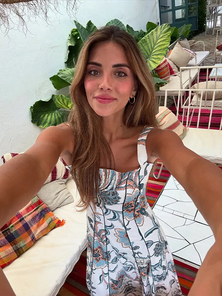 Lunarie Patchwork Luxe Dress: Fluid Elegance with a Contemporary Touch for Summer 2025