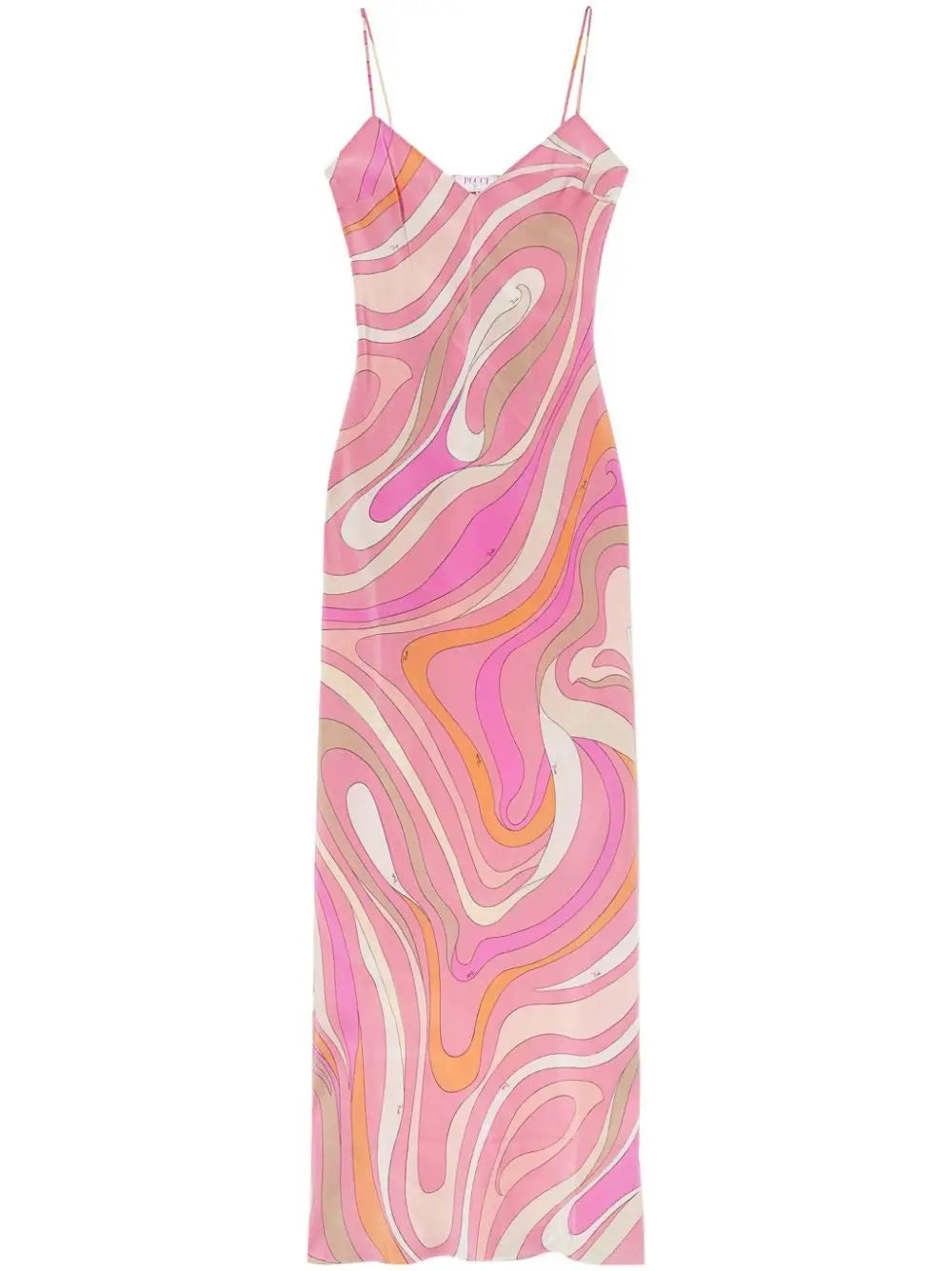 Lunarie Rainbow Whisper Dress: Fairycore Elegance with Delicate Straps and Midi Split