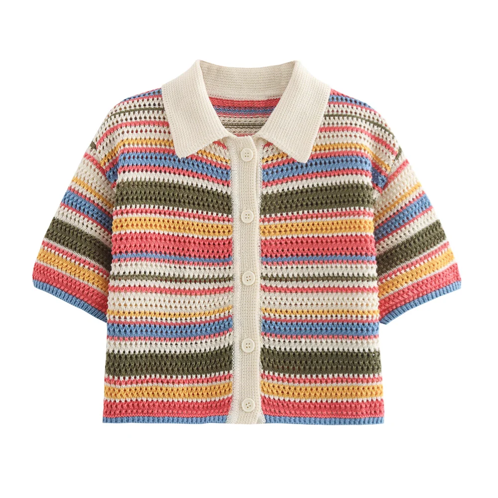 Lunarie Striped Polo Set: Refined Timelessness for Autumn