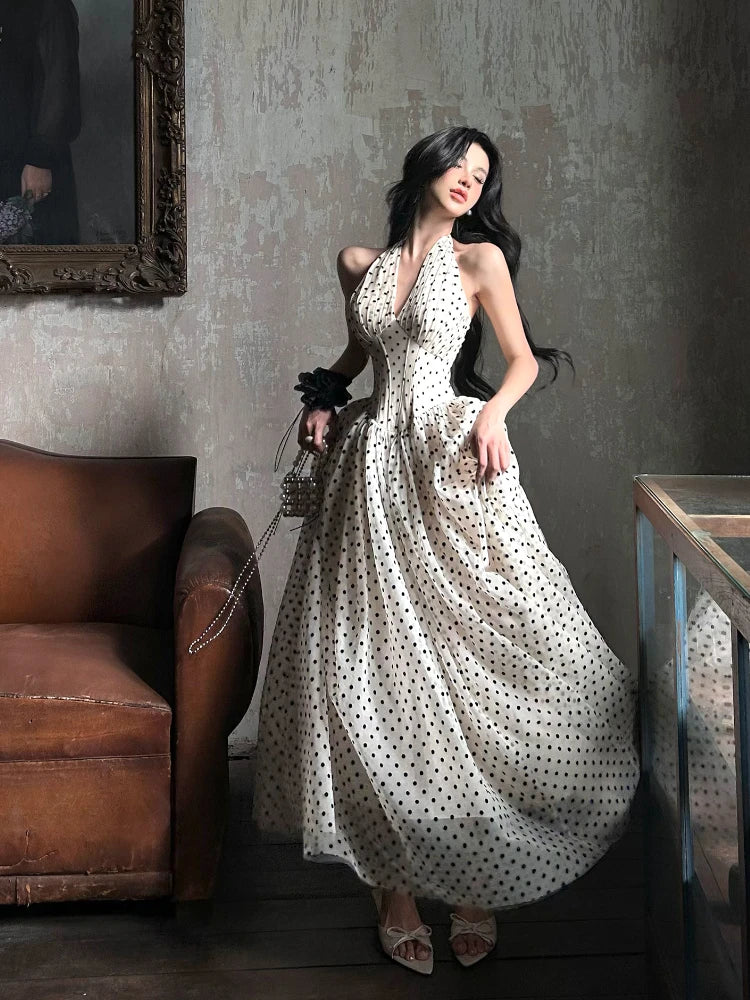 Lunarie Fairy Elegance Dress: Vintage Midi with Ruffles and A-Line Silhouette for Autumn
