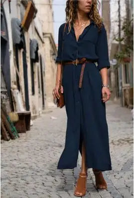 Lunarie Lapel Luxe Dress: Effortless Elegance with a Contemporary Touch