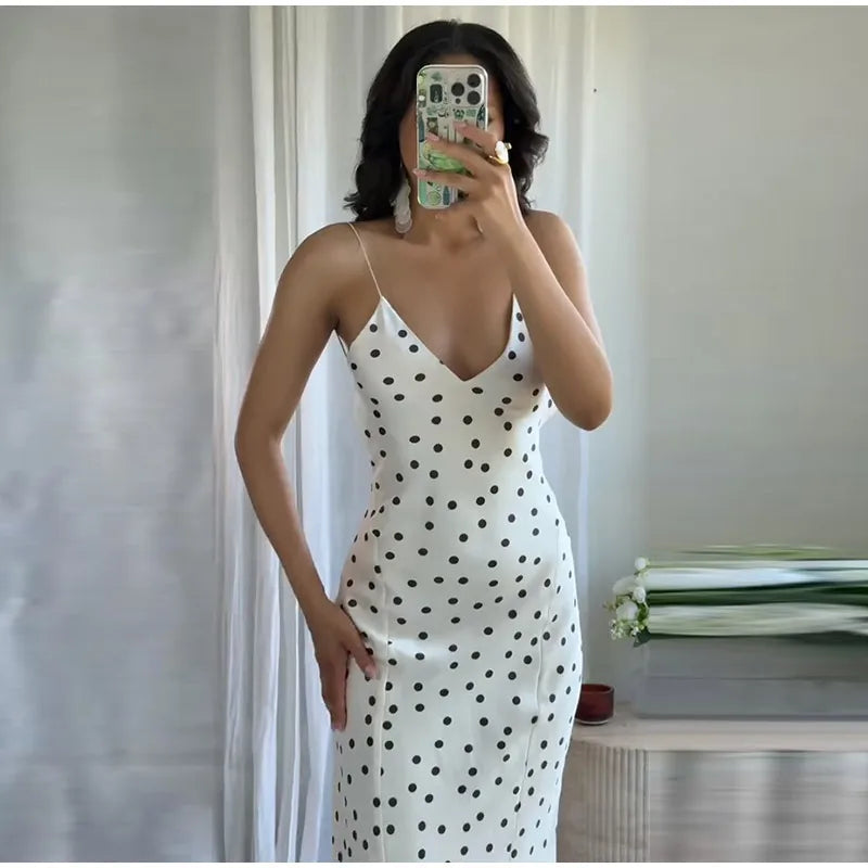 Lunarie Polka Chic Dress: Timeless Elegance with a Bohemian Touch for Summer 2025